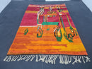Custom Moroccan Wool Rug - Handmade Berber Boujad Rug with Contemporary Design (Sizes 3x5 to 15x15 ft) , handmade moroccan rug by 100kends