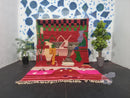 Custom Red Moroccan Wool Rug - Bohemian Tribal Design | 6x9, 9x12, 8x10 & More Sizes | Large Living Room Red Pink Area Rug by 100kends