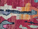 Hand-Tufted Red Moroccan Rug – Shag Rug, 8x10 Rug, Dining Room Rug, 9x12 Area Rugs – Custom Size Abstract Beni Rug by 100kends