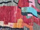 Hand-Tufted Red Moroccan Rug – Shag Rug, 8x10 Rug, Dining Room Rug, 9x12 Area Rugs – Custom Size Abstract Beni Rug by 100kends