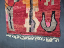 Hand-Tufted Red Moroccan Rug – Shag Rug, 8x10 Rug, Dining Room Rug, 9x12 Area Rugs – Custom Size Abstract Beni Rug by 100kends