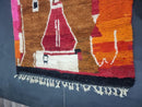 Vibrant Handmade Morocan Wool Rug - Beni Ourain, Berber Style, Boho Area Rug for Bedroom or Living Room - Custom Sizes Available by 100kends