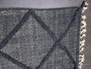 Stunning Handmade Black Moroccan Boujad Rug - Custom Sizes - Boho Contemporary Area Rug - Wool Rug with Fringe Options