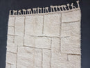 Custom Moroccan Beni Ourain Rug - Handmade Wool Berber Area Rug - Abstract Boho Moroccan Rug for Living Room, Custom Sizes Available