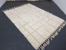 Custom Moroccan Beni Ourain Rug - Handmade Wool Berber Area Rug - Abstract Boho Moroccan Rug for Living Room, Custom Sizes Available
