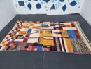 Handmade Moroccan Custom Boucherouite Rug - Unique Berber Azilal Carpet - Wool Rug in Various Sizes - Moroccan Rugs for Home Decor