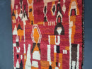 Custom Handmade Moroccan Red Wool Rug - Bohemian Berber Rug for Living Room, Tribal Area Carpet, Beni Ourain, Boho Entryway Rug by 100kends