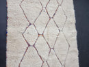 Custom Handmade Moroccan Wool Rug - Berber Beni Ourain Rug for Living Room, Bedroom, or Boho Decor - Available in Custom Sizes