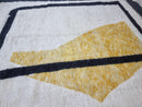 Custom Moroccan Rug, Handmade Wool Beni Ourain Rug, Bohemian Berber Carpet with Abstract Design – Various Sizes Available by 100kends