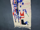 Custom Moroccan Runner Rug - Handmade Abstract Wool Berber Carpet - Narrow Bohemian Rug Runner for Kitchen - Washable rugs, Rugs by 100kends