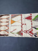 Custom Moroccan Runner Rug, Handmade Wool Hallway Runner, White Berber Long Rug, Moroccan Area Rug, Handwoven Wool Rug, Custom Sizes