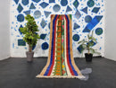 Handmade Moroccan Wool Runner Rug – Authentic Berber Shag Rug for Hallway, Entry, Kitchen – Custom Sizes, Fringe Options Available