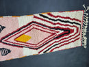Custom Moroccan Runner Rug - Colorful Boujaad Berber Rug, Wool Stair Runner, Moroccan Rug Runner, Beni Ourain Handmade Rug by 100kends