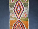 Custom Moroccan Runner Rug - Orange Berber Wool Rug, Beni Ourain Runner for Stairs & Hallway, Long Moroccan Runner 10-12ft by 100kends