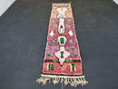 Authentic Moroccan Shag Runner Rug - Bohemian Berber Entryway Rug 1.6 x 28 ft ( 49 x 853 cm )