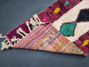 Custom Moroccan Berber Runner Rug - Handmade Wool Runner, Authentic Colorful Beni Ourain Runner - Custom Sizes Available