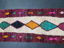 Custom Moroccan Berber Runner Rug - Handmade Wool Runner, Authentic Colorful Beni Ourain Runner - Custom Sizes Available