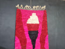 Custom Handmade Moroccan Runner Rug | Berber Narrow Striped Carpet | Kitchen Rug Runner | 100kends Rug | Washable Runner Rug