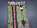 Custom Orange & green Moroccan Shag Runner Rug - Handmade Plush Wool Rug, Traditional Beni Ourain Rug, Funky Natural Wool Runner by 100kends