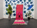 Custom Moroccan Runner Rug - Authentic Handwoven Wool Carpet with Geometric Patterns - Boujaad Wool Corridor & Stairs Rug by 100kends