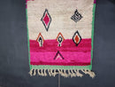 Custom Moroccan Runner Rug - Authentic Handwoven Wool Carpet with Geometric Patterns - Boujaad Wool Corridor & Stairs Rug by 100kends