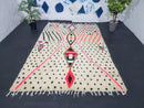 Custom Moroccan Wool Rug - White Tribal Bohemian Rug for Living Room - Available in 6x9, 9x12, 8x10 Sizes & More