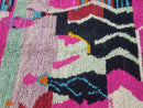 Vibrant Pink Handmade Moroccan Boujaad Rug - Custom Size Wool Tribal Area Rug for Bohemian Bedrooms, Living Rooms & More by 100kends
