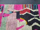 Vibrant Pink Handmade Moroccan Boujaad Rug - Custom Size Wool Tribal Area Rug for Bohemian Bedrooms, Living Rooms & More by 100kends