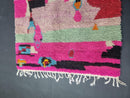 Vibrant Pink Handmade Moroccan Boujaad Rug - Custom Size Wool Tribal Area Rug for Bohemian Bedrooms, Living Rooms & More by 100kends