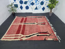 Handmade Moroccan Rug - High Pile Groovy Beni Ourain Wool Rug for Living Room & Bedroom, Custom Sizes Available - by 100kends