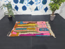 Vibrant Custom Moroccan Berber Rug - Handmade Wool Azilal Bohemian Decor, Available in Various Sizes (3x5 ft to 15x15 ft), rugs by 100kends