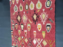 Custom Handmade Moroccan Wool Rug – Red and Black Rug with Unique Patterns, Available in All Sizes, Perfect rug for Home Decor by 100kends