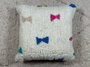 Vibrant Moroccan Handwoven Wool Pillow Cover - Berber Style Cushion - Artisan Throw Pillow for Boho Decor (17.32 x 18.11 Inches) by 100kends