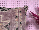 Handwoven Moroccan Wool Pillow - Purple Berber Cushion - Ethnic Boho Decor Pillow - Handmade Wool Cushion - 23x23 Moroccan Throw Pillow