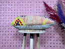 Handmade Moroccan Wool Pillow - Boho Berber Style Lumbar Cushion - Soft Shaggy Decor - Neutral Pink Wool Artisan Pillow - 13x21 Inches