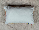 Handmade Moroccan Wool Pillow - Boho Berber Style Lumbar Cushion - Soft Shaggy Decor - Neutral Pink Wool Artisan Pillow - 13x21 Inches