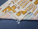 Handmade Moroccan Wool Rug - Bohemian Boujad Style - Custom Sizes & Fringe Options - Large Rugs 8x10, 5x7 - Free Shipping rug by 100kends
