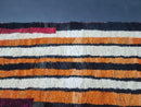 Custom Authentic Moroccan Berber Rug - Beni Ourain Orange and black Rug for Living Room, Bedroom, Large Area - Handmade Wool rug by 100kends