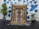 Custom Handmade Moroccan Beni Ourain Rug - Tufted Berber Area Rug for Living Room or Bedroom - 8x10 Rug - Wool Moroccan Rug by 100kends