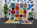 Custom Moroccan Wool Rug - Handmade Berber Area Rugs, Boujaad Tapis Marocain, Authentic 10x12 ft custom Woven Carpet by 100kends