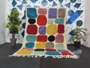 Custom Moroccan Wool Rug - Handmade Berber Area Rugs, Boujaad Tapis Marocain, Authentic 10x12 ft custom Woven Carpet by 100kends