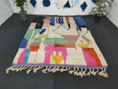 Custom Moroccan Rug - Handwoven Modern Art Beni Ourain Wool Rug | Bohemian Berber Rug | 3x5 ft to 15x15 ft, Custom Sizes Available