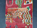 Handmade Moroccan Abstract Wool Rug - Custom Beni Ourain Rug, Large Area Berber Rug, Colorful Moroccan Rug 8x10, Sheep Wool Tapis Marocain