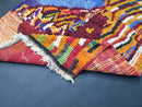 Custom Handmade Moroccan Wool Rug – Vibrant Boujaad Rug, Bohemian Living Room Area Rug, Soft Wool Rug, Custom Sizes (3x5 to 15x15 ft)