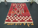 Moroccan Custom Beni Ourain Wool Rug - Handmade Berber Carpet - Fluffy Tribal Area Rug for Living Room - Custom Sizes Available by 100kends