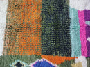 Custom Moroccan Wool Rug - Colorful Berber Boujaad 8x10 Area Rug, Checkered Beniourain Carpet, Large All-Wool Handmade Rug, Custom Sizes