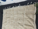 Custom Moroccan Wool Rug - Handmade Solid White Berber Rug with Fringes | Beni Ourain Style, Sizes 3x5ft to 15x15ft By 100kends