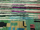 Custom Handmade Colorful Morocan Wool Rug - Berber Boujaad Green Carpet - 8x10 Beniourain Rug, Large Area Rug, Antique Style rug by 100kends