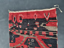 Custom Handmade Moroccan Boujad Wool Rug - Red & Black Berber Boho Rug - Bohemian Style Antique Rug with Custom Sizes Available by 100kends