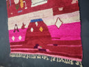 Custom Red Moroccan Wool Rug - Bohemian Tribal Design | 6x9, 9x12, 8x10 & More Sizes | Large Living Room Red Pink Area Rug by 100kends